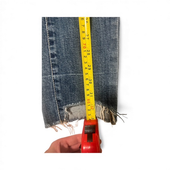 Blank NYC Crop Girlfriend Women's Blue Jeans - Picture 3 of 7